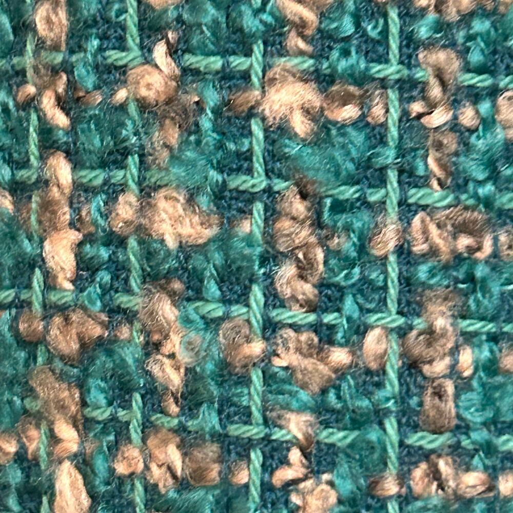 NWT Alfred Dunner Teal Green Tweed Blazer Jacket Office Career Artsy size 16 - Picture 3 of 11